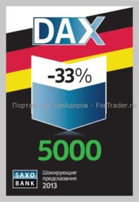 Немецкий фондовый индекс DAX потеряет треть цены до уровня 5000