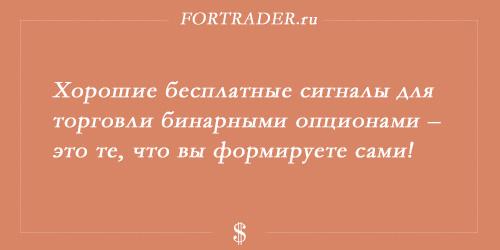 Сигналы для бинарных опционов