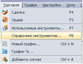 Открыть справочник инструментов