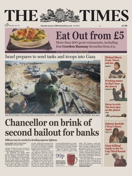 نسخة من صحيفة The Times