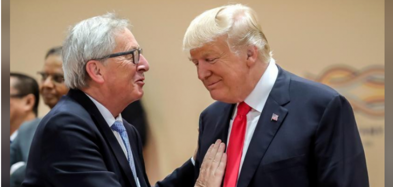 Жан Клод Юнкер и Дональд Трамп
