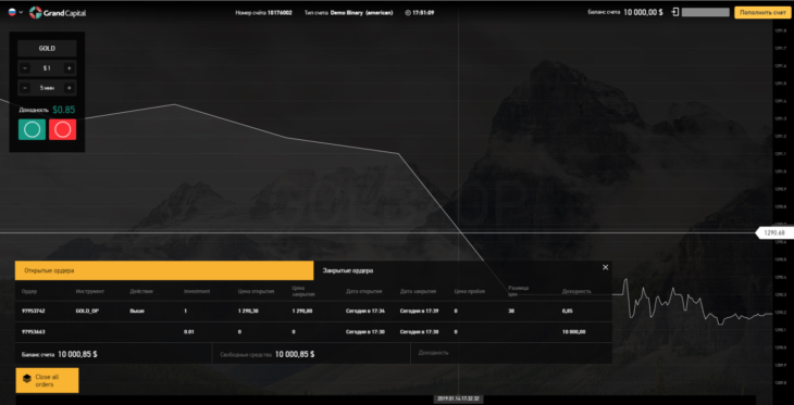 Терминал WebTrader