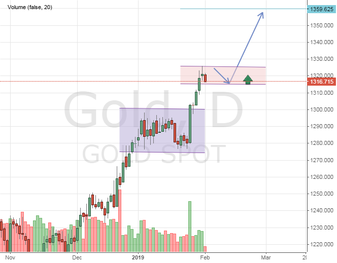 Цена на золото продолжает расти
