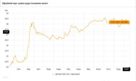 Официальный курс доллара и евро к рублю на 19 января 2021 года