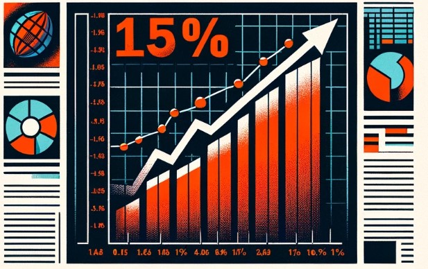 ключевая ставка выросла до 15%
