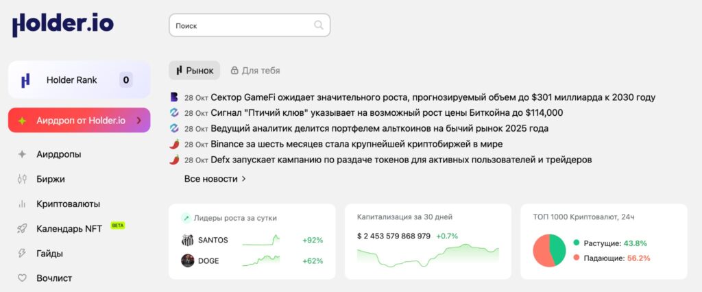 Holder.io запускает агрегатор новостей для крипторынка с автопереводом